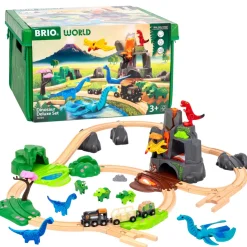 Brio Wooden Toys | Trains & Train Sets>Dinosaur Deluxe Set 45 pieces