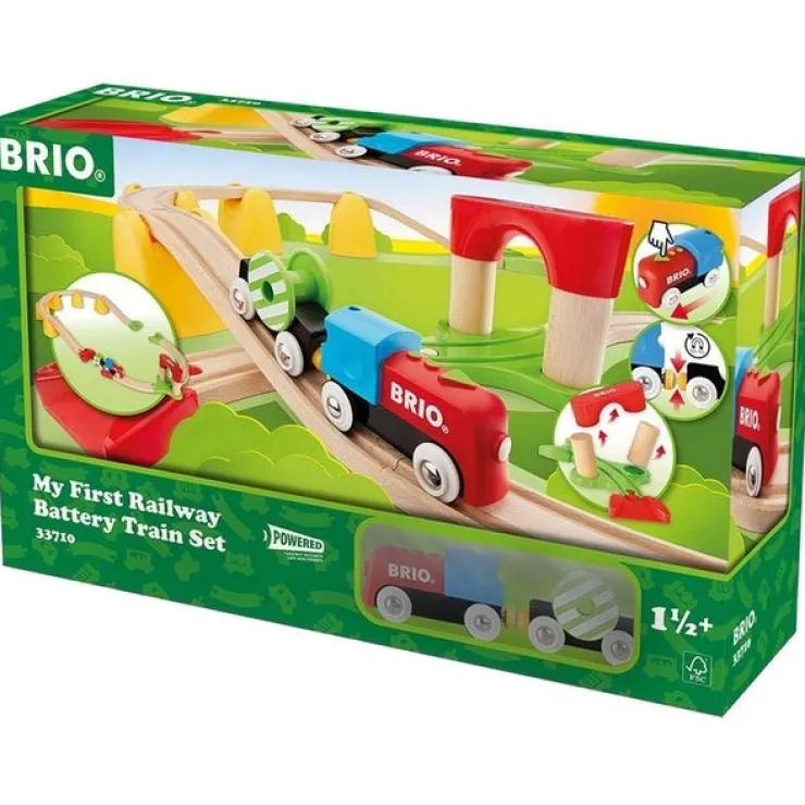 Brio Wooden Toys | Trains & Train Sets>My First Railway Battery Train Set