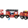 Brio Wooden Toys | Trains & Train Sets>Rescue Firefighting Train 4 pieces
