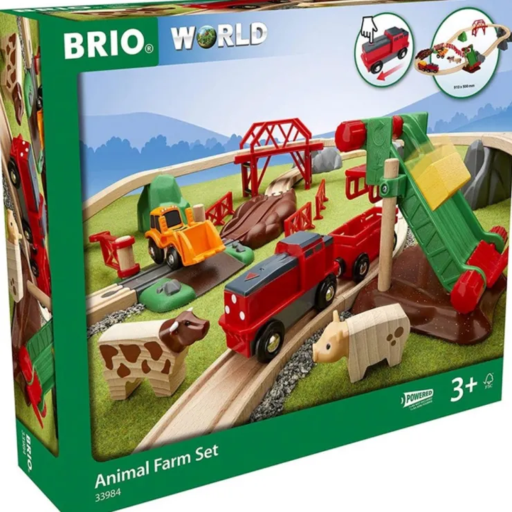 Brio Wooden Toys | Trains & Train Sets>World Animal Farm Set