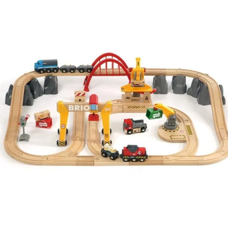 Brio Wooden Toys | Trains & Train Sets>World Cargo Railway Deluxe Set