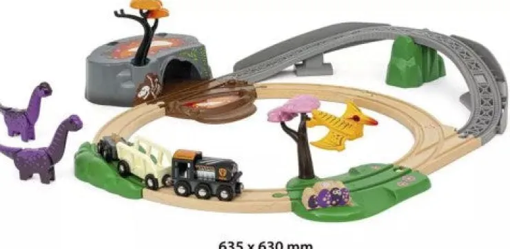 Brio Wooden Toys | Trains & Train Sets>World Dinosaur Adventure Set