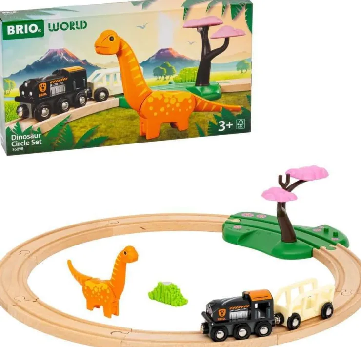 Brio Wooden Toys | Trains & Train Sets>World Dinosaur Circle Set