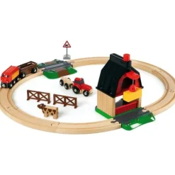 Brio Wooden Toys | Trains & Train Sets>World Farm Railway Set