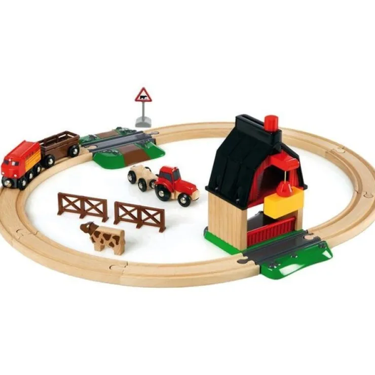 Brio Wooden Toys | Trains & Train Sets>World Farm Railway Set