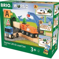 Brio Wooden Toys | Trains & Train Sets>* World Starter Lift & Load Set A