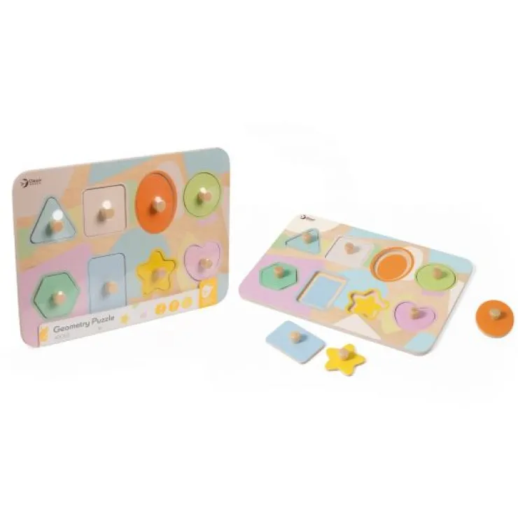 Classic World Wooden Toys | Jigsaw Puzzles>Geometry Puzzle