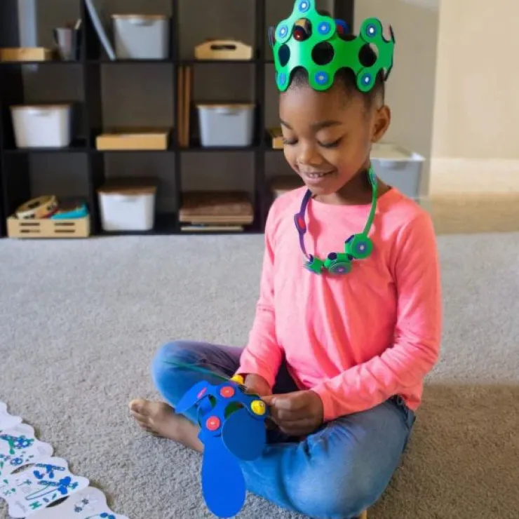Clixo Steam Toys | Magnetic Construction>Crew Pack - Blue/Green (30pc)