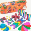 Clixo Steam Toys | Magnetic Construction>Super Rainbow Pack (60pc)