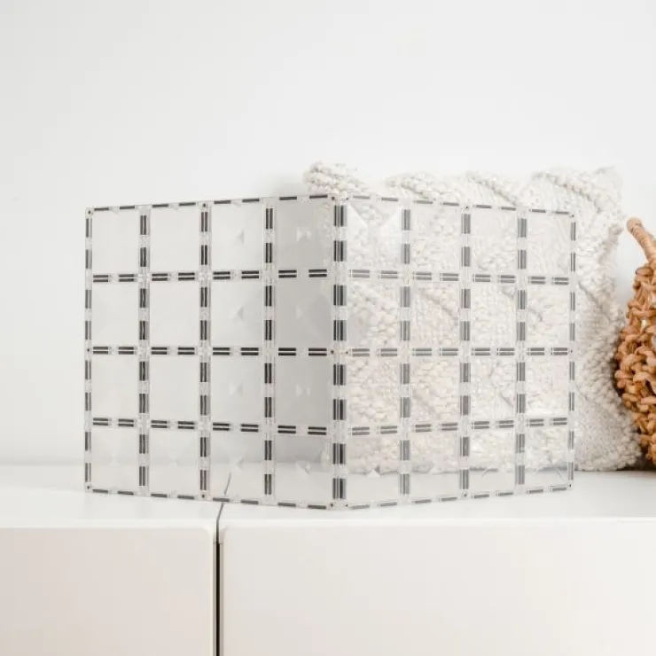 Connetix Building Sets | Magnetic Tiles>Clear Base Plate Pack 2 pc