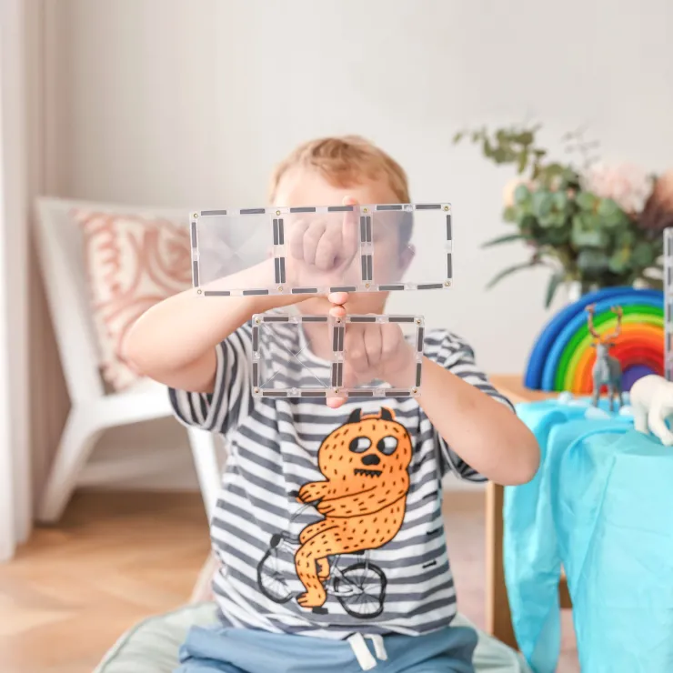 Connetix Magnetic Construction | Building Sets>Clear Rectangle Pack 12pc