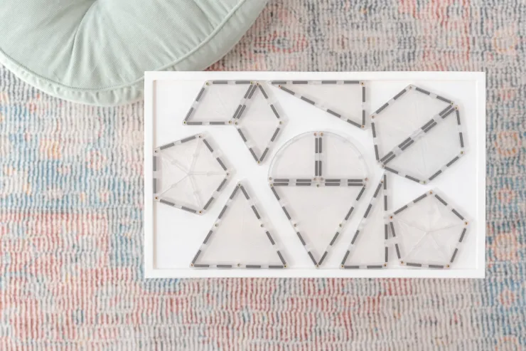 Connetix Building Sets | Magnetic Tiles>Clear Shape Expansion Pack 24pc