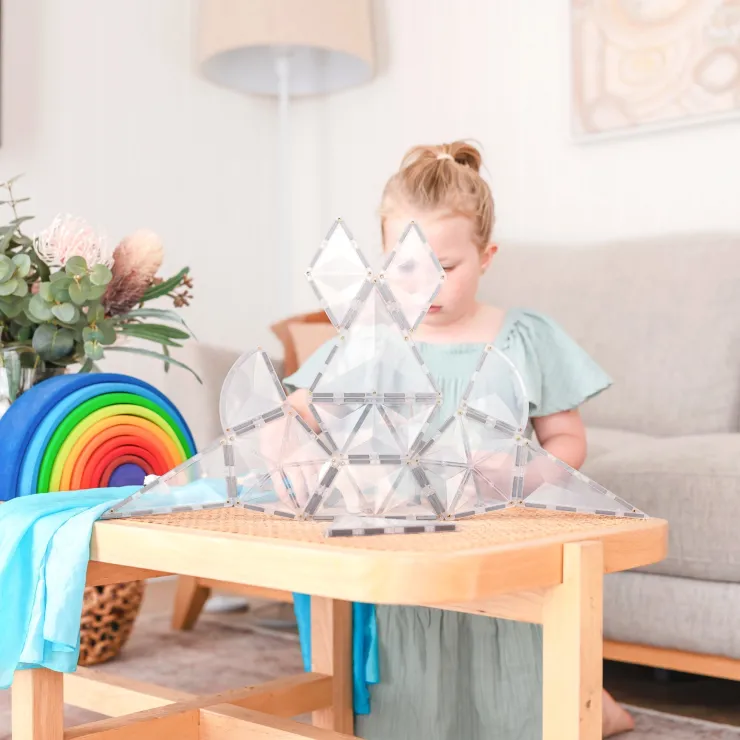 Connetix Building Sets | Magnetic Tiles>Clear Shape Expansion Pack 24pc