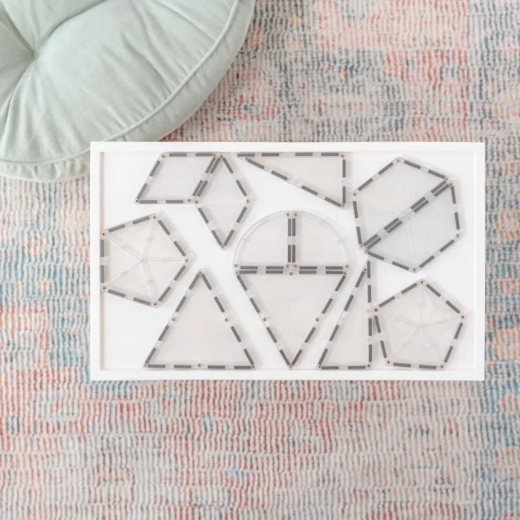 Connetix Building Sets | Magnetic Tiles>Clear Shape Expansion Pack 24pc