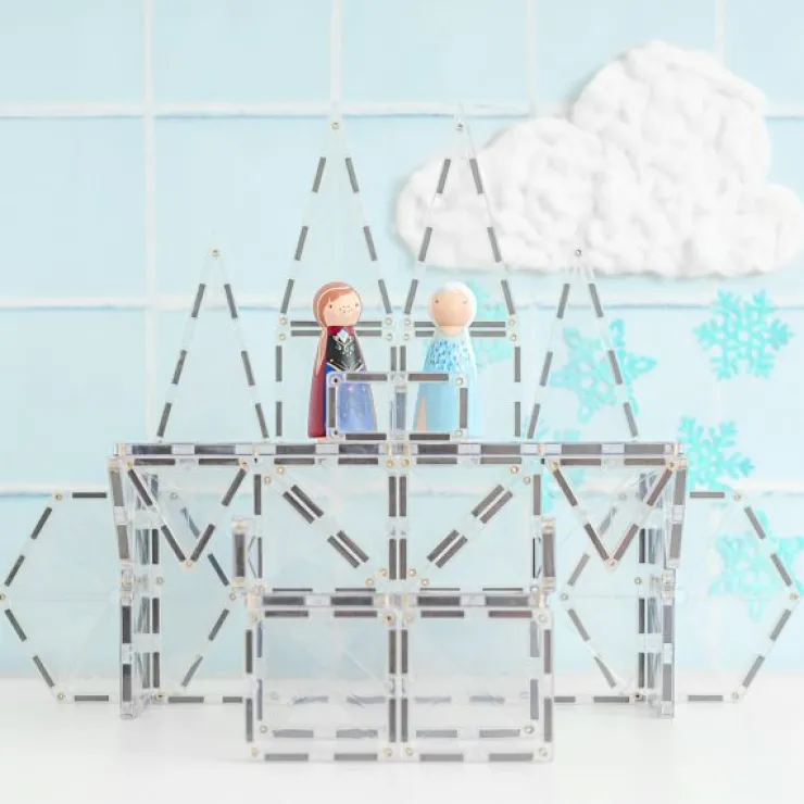 Connetix Building Sets | Magnetic Tiles>Clear Starter Pack 34pc