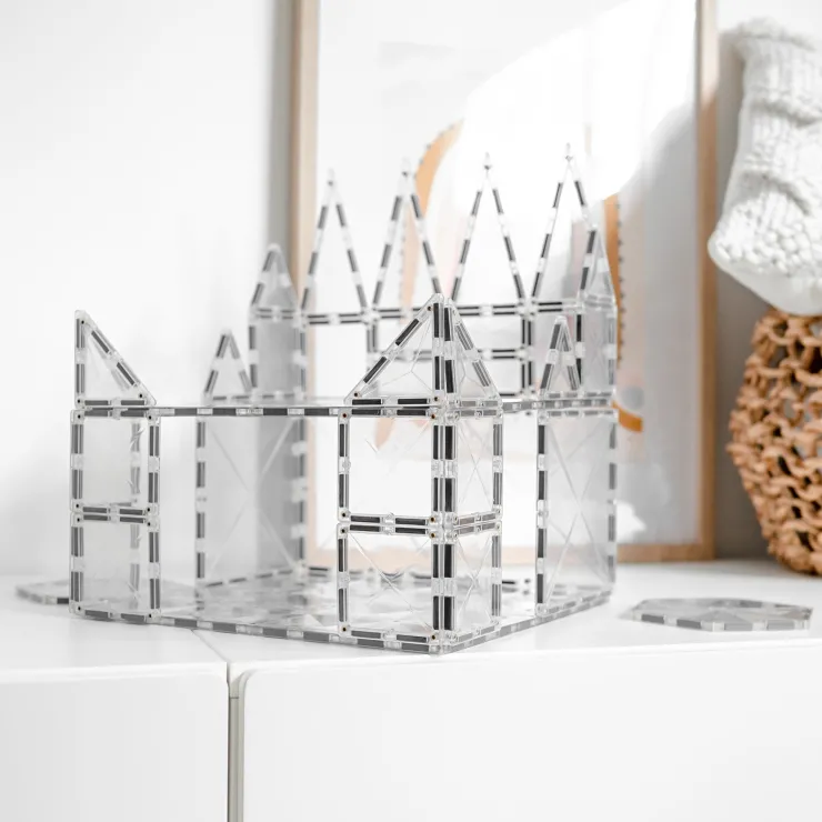 Connetix Building Sets | Magnetic Tiles>Clear Starter Pack 34pc