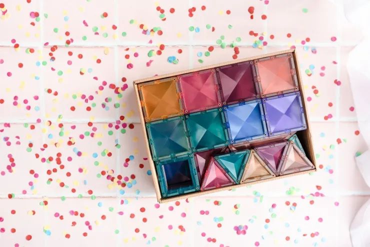 Connetix Building Sets | Magnetic Tiles>Pastel Creative Pack 120 pc