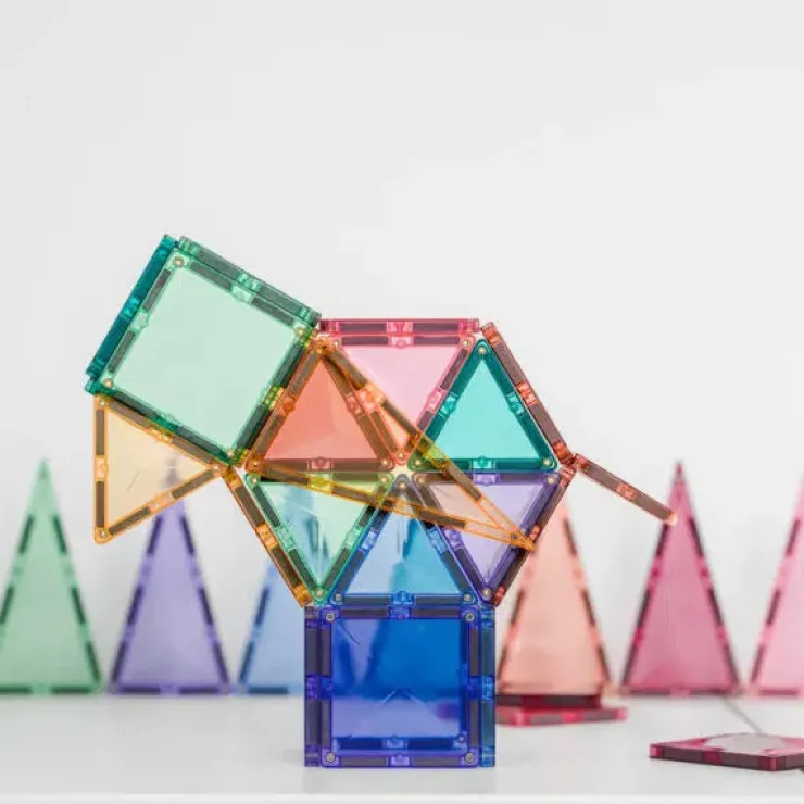 Connetix Building Sets | Magnetic Tiles>Pastel Mini Pack 32pc