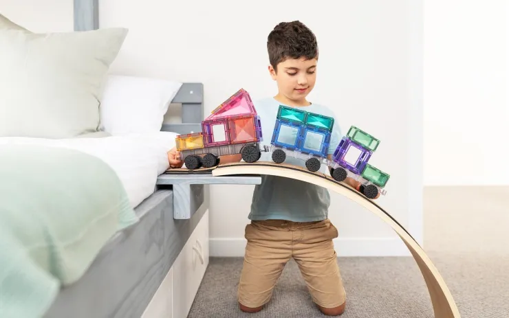 Connetix Building Sets | Magnetic Tiles>Pastel Transport Pack 50pc