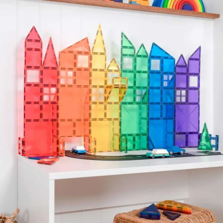 Connetix Building Sets | Magnetic Tiles>Rainbow Creative Pack 102pc