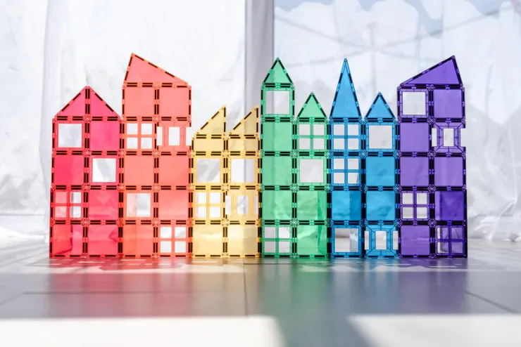 Connetix Building Sets | Magnetic Tiles>Rainbow Mega Pack 212 pc