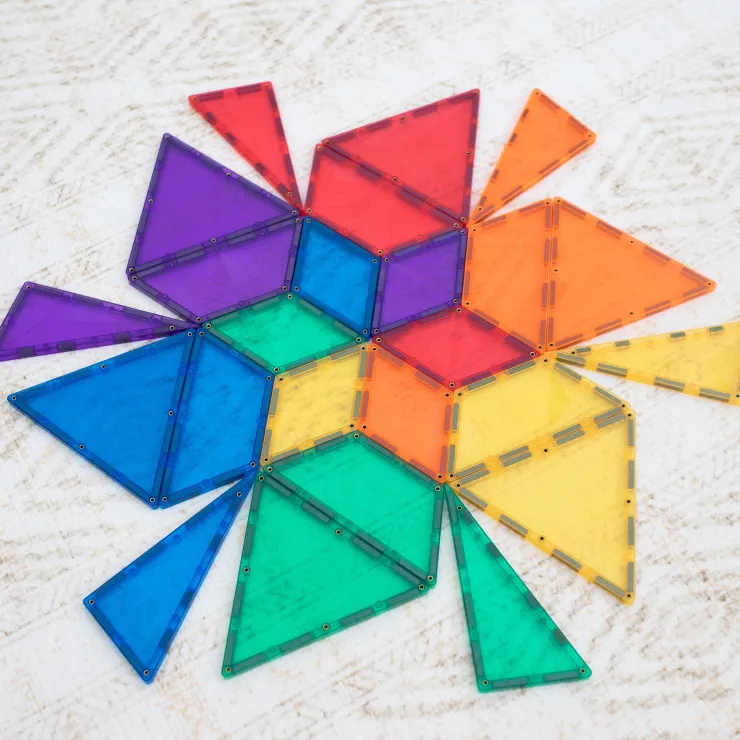 Connetix Building Sets | Magnetic Tiles>Rainbow Shape Expansion Pack 36pc