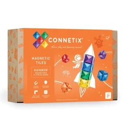 Connetix Building Sets | Magnetic Tiles>Rainbow Square Pack 42pc