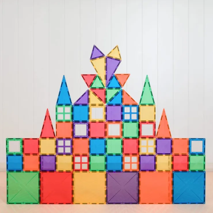 Connetix Building Sets | Magnetic Tiles>Rainbow Starter Pack 60pc