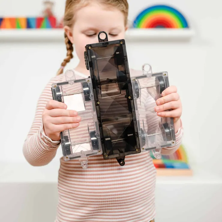 Connetix Building Sets | Magnetic Tiles>Rainbow Transport Pack 50pc