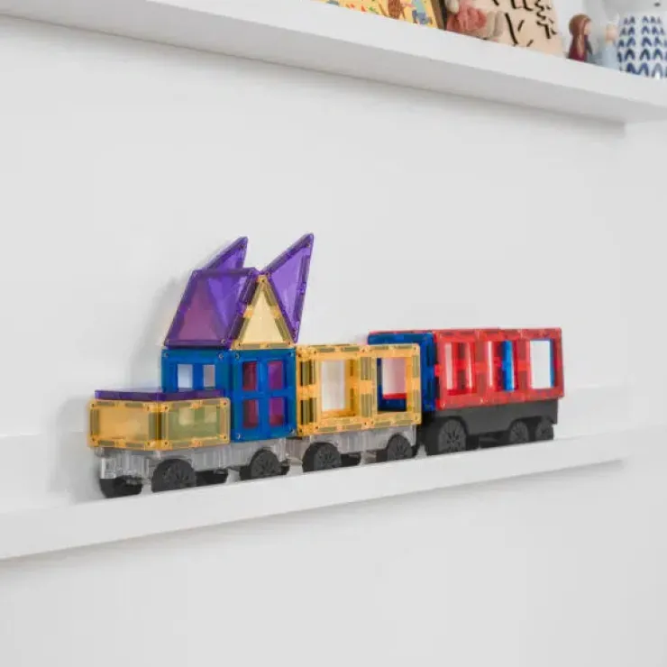 Connetix Building Sets | Magnetic Tiles>Rainbow Transport Pack 50pc
