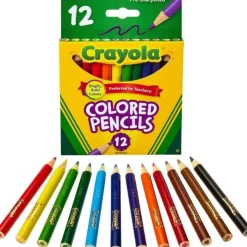 Crayola Art Supplies | Drawing, Colouring & Painting>Coloured Pencils Half-Size 12Pk