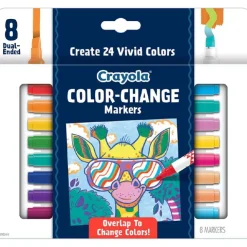 Crayola Art Supplies | Drawing, Colouring & Painting>Doodle & Draw Colour Change Markers 8pk