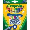 Crayola Art Supplies | Drawing, Colouring & Painting>Ultra-Clean Washable Large Crayons 8pk