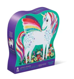 Crocodile Creek Jigsaw Puzzles | 3 Years+>36pc Floor Puzzle - Unicorn Garden
