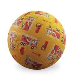 Crocodile Creek Balls | 3 Years+>5" Playground Ball - Fire Truck
