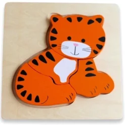 Discoveroo Wooden Toys | Jigsaw Puzzles>Chunky Puzzle - Tiger