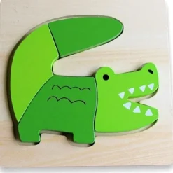 Discoveroo Wooden Toys | Jigsaw Puzzles>Chunky Puzzle - Crocodile