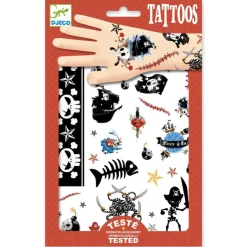 DJECO Temporary Tattoos | 3 Years+>Tattoos - Pirates