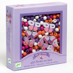 DJECO Make & Create | 4 Years+>Wooden Beads - Butterflies