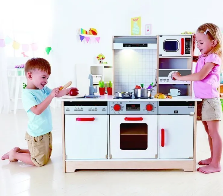 HAPE Kitchen & Food | Pretend Play>All-in-1 Kitchen