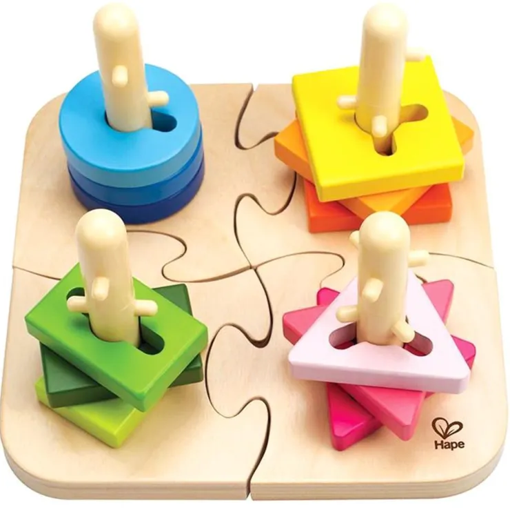 Hape Wooden Toys | Jigsaw Puzzles>Creative Peg Puzzle*
