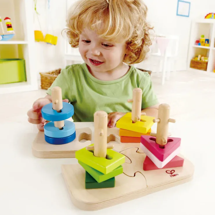 Hape Wooden Toys | Jigsaw Puzzles>Creative Peg Puzzle*