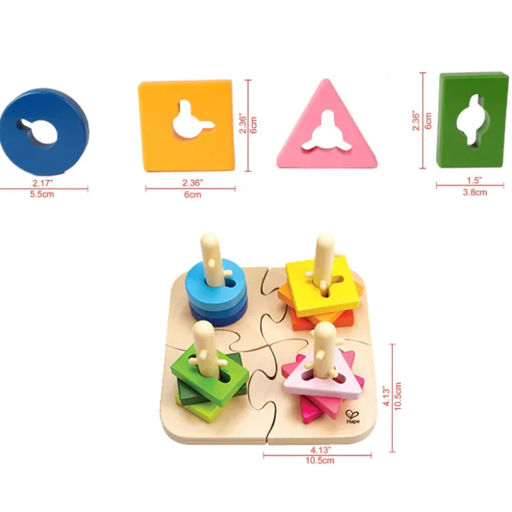 Hape Wooden Toys | Jigsaw Puzzles>Creative Peg Puzzle*
