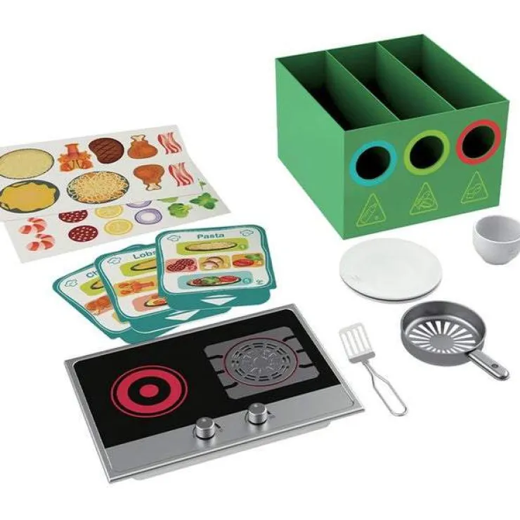 HAPE Pretend Play | Kitchen & Food>Deluxe Kitchen with Fan Fryer