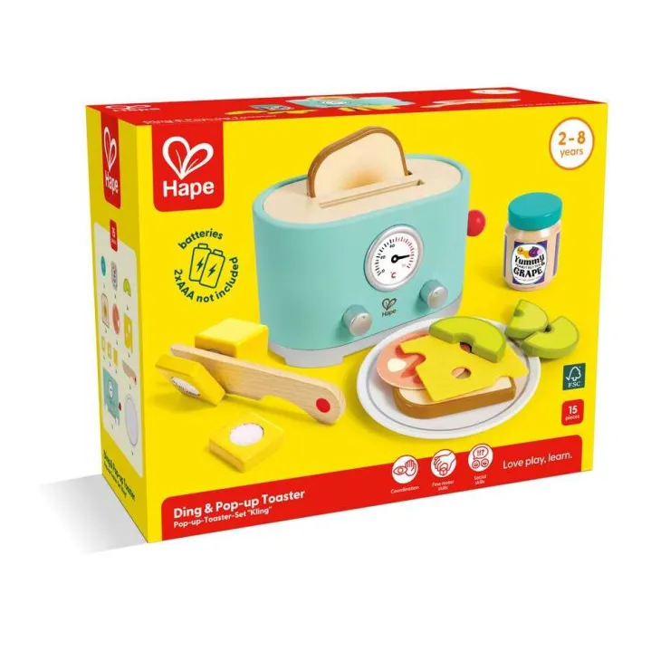 Hape Pretend Play | Kitchen & Food>* Ding & Pop-up Toaster