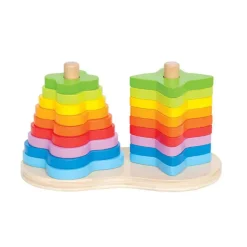 Hape Wooden Toys | Early Development Toys>Double Rainbow Stacker
