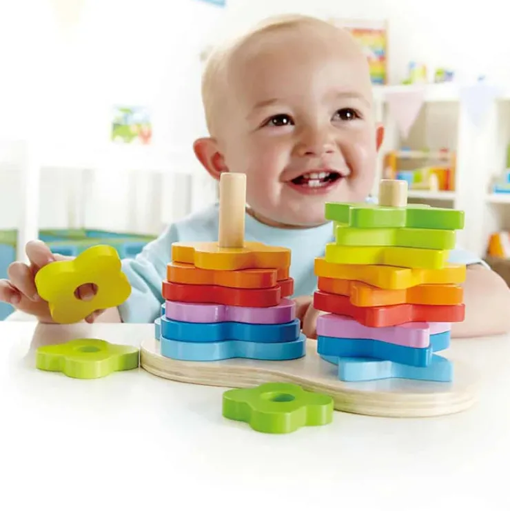Hape Wooden Toys | Early Development Toys>Double Rainbow Stacker