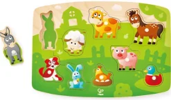 Hape Wooden Toys | Early Development Toys>Farmyard Peg Puzzle