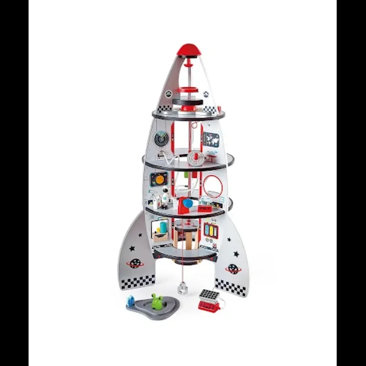 Hape Pretend Play | Wooden Toys>Four-Stage Rocket Ship