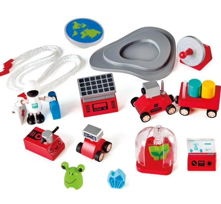 Hape Pretend Play | Wooden Toys>Four-Stage Rocket Ship